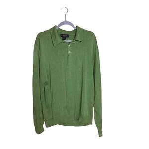 Brooks Brothers Mens Knit Polo  Long/Sl Collared Casual Pullover Sweater Sz. XXL